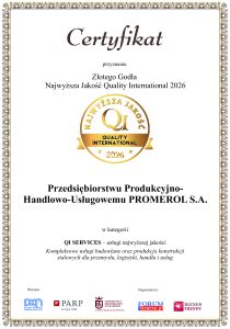 Godło Najwyższa Jakość Quality International 2026