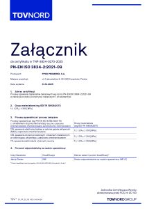 Załącznik do Certyfikatu -TNP-3834-0270-2025-PL